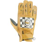 Helstons Logo Motorcycle Gloves, black-yellow, size 3XL for Men