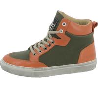 Helstons Maya Ladies Motorcycle Shoes, olive/orange, size 38