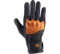 Helstons Neo Air perforated Motorcycle Gloves, black-gold, size L for Men