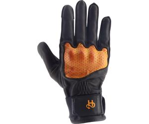 Helstons Neo Air perforated Motorcycle Gloves, black-gold, size XL for Men