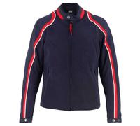 Helstons Phoenix Mesh Motorcycle Textile Jacket, white-red-blue, size M for Men