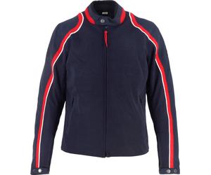 Helstons Phoenix Mesh Motorcycle Textile Jacket, white-red-blue, size S for Men