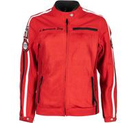 Helstons Queen Mesh Ladies Motorcycle Textile Jacket, red, size 2XL for Women