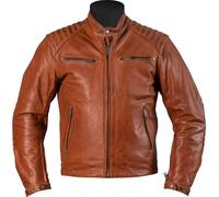 Helstons Rocket Motorcycle Leather Jacket, light brown, size M