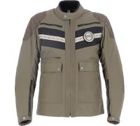 Helstons Sand waterproof Motorcycle Textile Jacket, green-brown, size L for Men