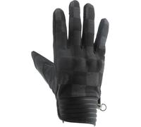Helstons Simple Damier Motorcycle Gloves, black-grey, size L for Men
