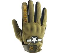 Helstons Thunderbolt Motorcycle Gloves, black-green, size 2XL for Men