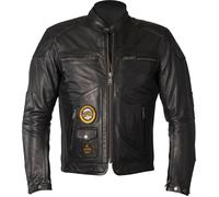 Helstons Tracker Motorcycle Leather Jacket, black, size M