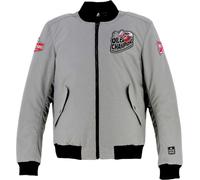 Helstons Twin Motorcycle Textile Jacket, black-grey-red, size XL for Men