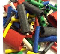 Helsyn Neoprene Rubber Chloroprene Tubing - Cut Pieces 3.0mm I/D 25mm Length x 100 Pieces Black
