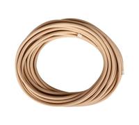 Helunsi 10 Meters / 32.8FT Electrical Cable Wire, Beige 3 Core 0.75mm² Round Fabric Cable, Vintage Flex Cloth Braided Wire for DIY Lamps Industrial Pendant Lights Flexible Lighting Project - 10m