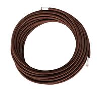 Helunsi 10 Meters / 32.8FT Electrical Cable Wire, Brown 3 Core 0.75mm² Round Fabric Cable, Vintage Flex Cloth Braided Wire for DIY Lamps Industrial Pendant Lights Flexible Lighting Project - 10m
