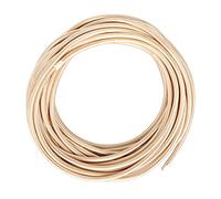 Helunsi 10 Meters / 32.8FT Electrical Cable Wire, Champagne Gold 3 Core 0.75mm² Round Fabric Cable, Vintage Flex Cloth Braided Wire for DIY Lamps Industrial Pendant Lights Flexible Lighting Project