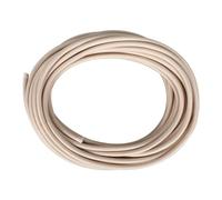 Helunsi 10 Meters / 32.8FT Electrical Cable Wire, Ivory 3 Core 0.75mm² Round Fabric Cable, Vintage Flex Cloth Braided Wire for DIY Lamps Industrial Pendant Lights Flexible Lighting Project - 10m