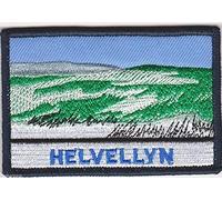 Helvellyn Lake District Oblong Embroidered Patch Badge