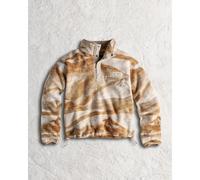Columbia Helvetia Ii Printed Cropped Half Snap Polyester Women's Beige Fleece Pullover S
