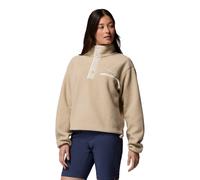 Columbia Helvetia II Cropped Half Snap Fleece Beige White Women - S