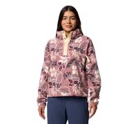 Helvetia™ II Printed Cropped Half Snap Fleece Jacket in Fig Pasteled Multi