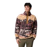 Columbia - Half-pressured printed Fleeces - Helvetia II Printed Half Snap Fleece Camel Brown Sisters for Men - Size S Brown