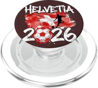Helvetia SUI 26 Fan Paint Splash Swiss Flag Graffiti Art PopSockets PopGrip for MagSafe