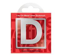 Helvetica Clip-On Letter Bookmark - D