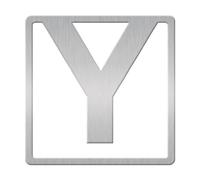 Helvetica Clip-On Letter Bookmark - Y