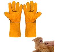 Helweet Animal Handling Gloves, Bite Resistant Glove, Anti-Bite Protection Gloves, Multipurpose Pet Glove, for Grooming, Gardening, Handling Cat/Dog/Bird/Snake/Lizard/Falcon/Reptile, 30cm
