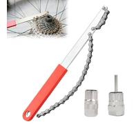 Helweet Bike Cassette Removal Tool, Bicycle Sprocket Removal Tools, Freewheel Remover Wrench, Chain Whip Tool, Sturdy Durable and Not Easy to Bend, Suitable for Bicycle Repair, 3 Pcs