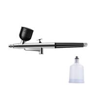 HELYZQ Air Pump Airbrush Single Action Fluid Cups Quick Remove Air Brush Feed Set for Model Cake Art Art