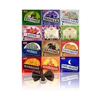 HEM 6-in-1 Dhoop Cones Collection - Pack of 12 (120 Cones Total) | Assorted Fragrances | Natural Incense for Meditation, Yoga, Relaxation & Aromatherapy