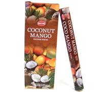 Hem 6 Pack of 20 - Mango Coconut - Box of 6 Stick Tubes, 120 asstd sheets Hem Incense Sticks in Total