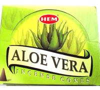HEM Aloe Vera Incense Cones 12 x 10 pcs