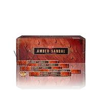 Hem Amber Sandal 100 Incense Sticks (5 x 20 stick packs)