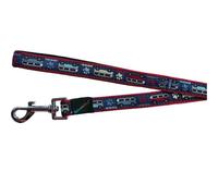 Hem and Boo Camper Van Dog Lead Blue - Medium - 3/4