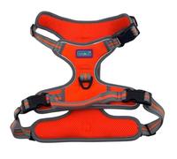 Hem and Boo Dog Harness, Sport Harness, No-pull Reflective Stitching, Outdoor Adventure Big Dog Harness Perfect Match Puppy Vest Harness (Orange, L)