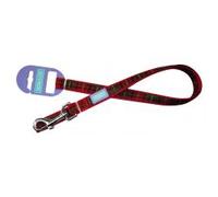 Hem and Boo Fashionable Dog Lead - Red Tartan - 19mm X 1.2m