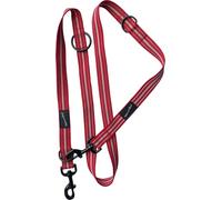 Hem And Boo Reflective Double Sports Lead With Metal Swivel Clip | Red | 1.2 x 178cm