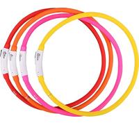 Hem And Boo WaterProof High Visibility Flash Collars | Red Blue Pink Yellow | USB rechargeable (Pink)