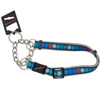 Hem & Boo Circles Training Collar, 0.5-inch, Blue