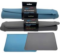 HEM & BOO PLACE MAT FOR PET DOG PUPPY FEEDING BOWLS 47 X 30CM ASSORTED COLOURS