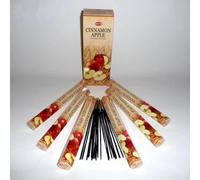 HEM Cinnamon Apple Hexa Incense Sticks, 6 Sets of 20 Sticks Each