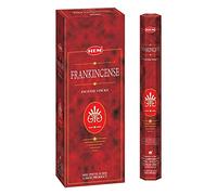 HEM Frankincense Incense Sticks | Pack of 6 Hexagonal Tubes | Hand Crafted in India | Mesmerizing Fragrance | 301g