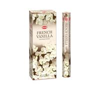 HEM French Vanilla Incense Sticks | Pack of 6 Hexagonal Tubes | Hand Crafted in India | Mesmerizing Fragrance | 301g