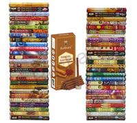 Hem Incense Sticks Gift Set - 300 Sticks (15 Packs x 20 Packs) + Free Rushant Sandal Saffron Dhoop Sticks - Long Burning Aromatherapy for Meditation, Yoga, Relaxation & Home Fragrance