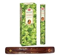 HEM Incense sticks PRECIOUS Patchouli Full box of 6 with DHS incense stick holder for Yoga, Meditation, Healing, Spirituality, Aromatherapy, Incense Spa and Relaxation…