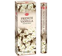 HEM Lavender Incense Sticks | Pack of 6 Hexagonal Tubes | Hand Crafted in India | Floral Fragrance | 301g (French Vanilla)