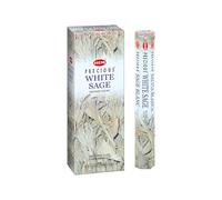 HEM Lavender Incense Sticks | Pack of 6 Hexagonal Tubes | Hand Crafted in India | Floral Fragrance | 301g (White Sage)