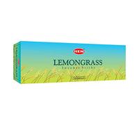 Hem Lemongrass Incense Sticks - 120 Sticks (6 x 20g Boxes) - Refreshing Natural Citrus Scent for Meditation, Relaxation & Home Fragrance