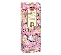HEM Precious Lotus Incense Sticks (120 Sticks, 6 Boxes Inside) | Long Burning Floral Aromatherapy Incense for Meditation, Yoga, Relaxation & Home Fragrance | Handcrafted & Low Smoke | Pooja Item Gift