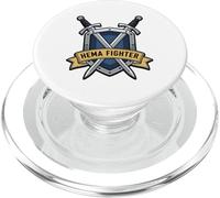 HEMA Fighter Historical European Martial Arts Sword & Shield PopSockets PopGrip for MagSafe